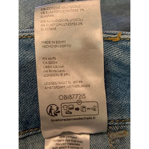 Maeve Collette Denim Cropped Size 25 Light Wash Anthropologie EUC - Picture 4 of 7